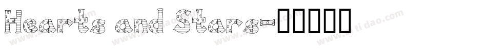 Hearts and Stars字体转换